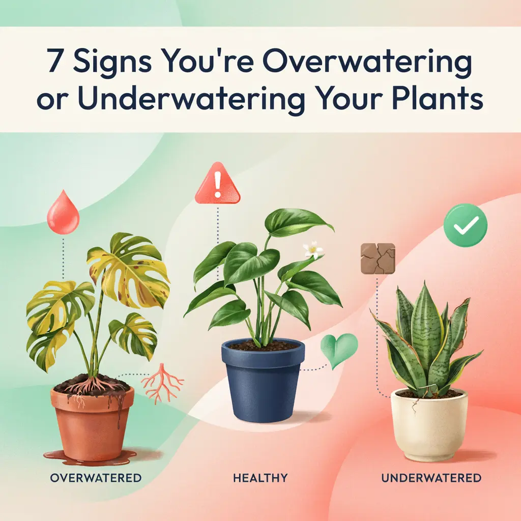 7 Signs You're Overwatering or Underwatering Your Plants (And How to Fix Them)