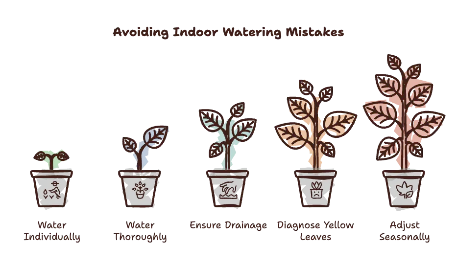 Common Indoor Watering Mistakes