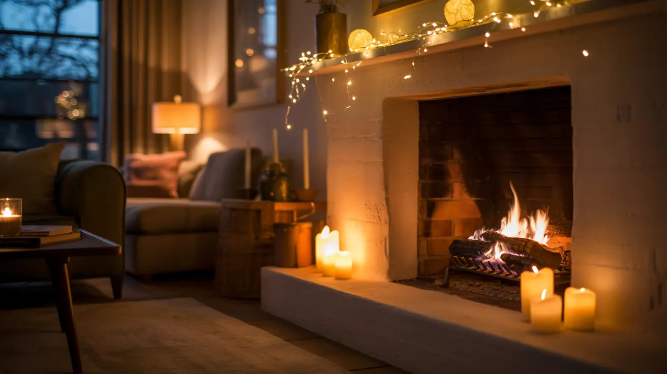 Fireplace Ambiance at Night