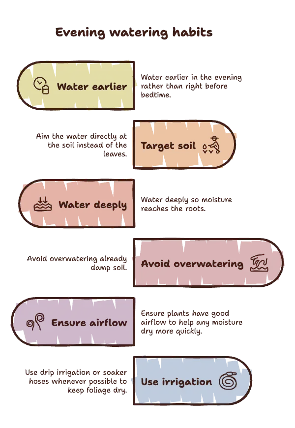How to Water Safely in the Evening
